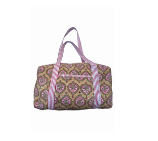 Quilted Weekender Duffel Bag