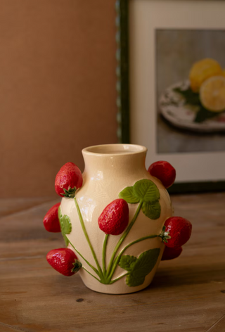 Sprouting Strawberry Vase