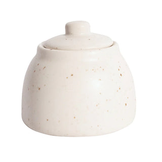 Ceramic Speckle Sugar Jar With Lid
