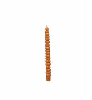 Pumpkin Shaped Taper Candle Single (more colors)