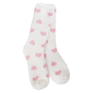 Heartfelt Soft Crew Socks - Pink Heart