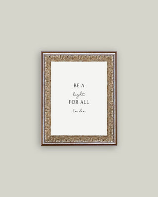 Be A Light For All To See Framed Antique Print