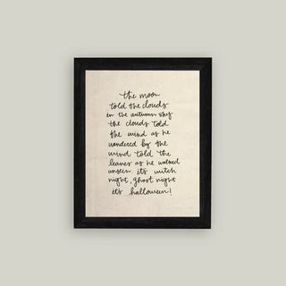 The Moon Told Framed Wall Art