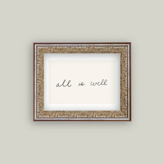 All Is Well Framed Wall Art