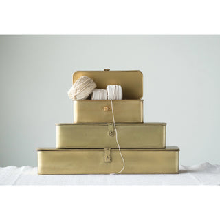 Gold Skye Decorative Box Set  - FINAL SALE