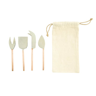 Copper + Stainless Steel Cheese Server Set