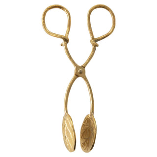 FINAL SALE Brass Leaf Tongs