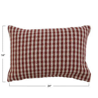 Holly Plaid Lumbar Pillow