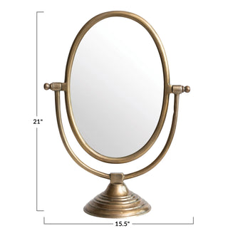 Brass Standing Mirror