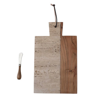 Lawrence Cutting Board & Knife Set