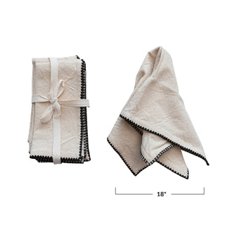 Scallop Edge Napkins - Set of Four