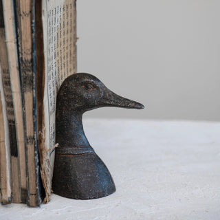 Cast Iron Duck Bookends - Set Of Two