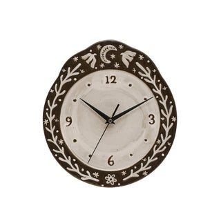 Midnight Folklore Stoneware Clock