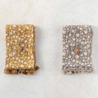 Floral + Waffle Print Tea Towel Set (two styles)