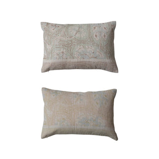 Distressed Cottage Lumbar Pillow (two styles)