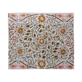 Floral Embroidered Throw