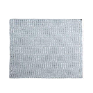 Cottage Blue Block Throw