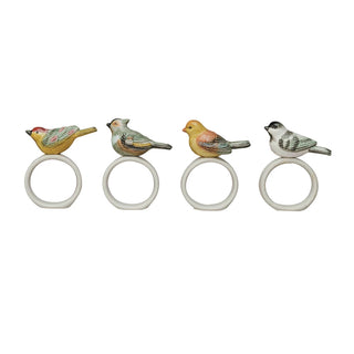 Stoneware Bird Napkin Ring Single