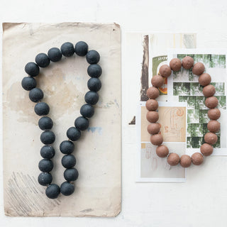 Distressed Cement Bead Strand (two styles)