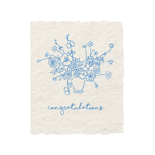  Congratulations Floral Bouquet + Envelope