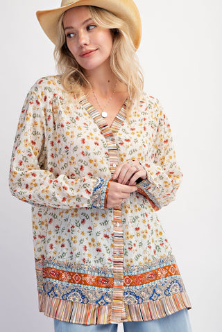 Bohemian Flora Top