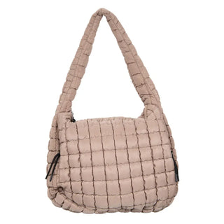 Quilted Puffer Hobo Tote Bag (more colors)