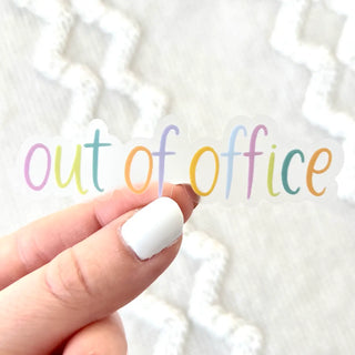 Out Of Office Sticker
