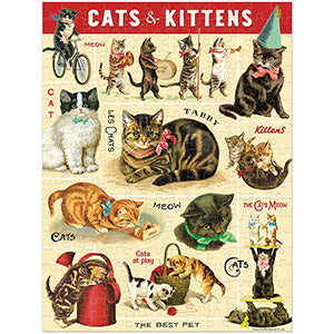 Mini Vintage Cats 240 Piece Puzzle