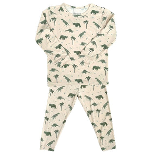 Dino Snore Bamboo Pajamas - Baby + Toddler