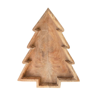 Oversized Wooden Christmas Tree Tray