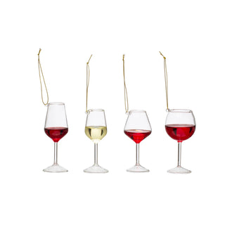 Wine Glass Ornament (four styles)