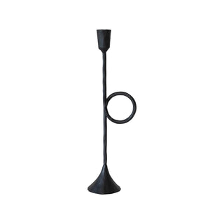 FINAL SALE Cast Iron Horn Taper Holder With Handle (two sizes)