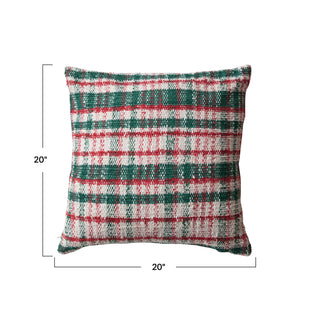 Holly Jolly Plaid Pillow