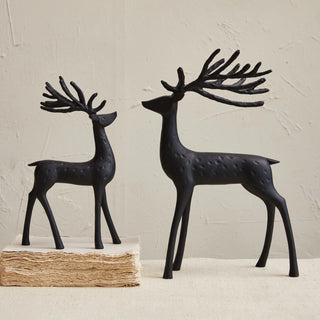 Modern Black Reindeer (two sizes)