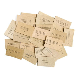 Poetry Paper Cards Gathered Thoughts