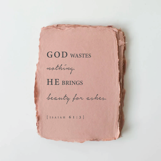 God Wastes Nothing Card + Envelope