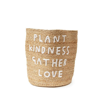 Plant Kindness Gather Love Jute Planter - Final Sale