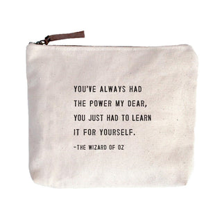 Canvas Zip Bag (more quotes available)
