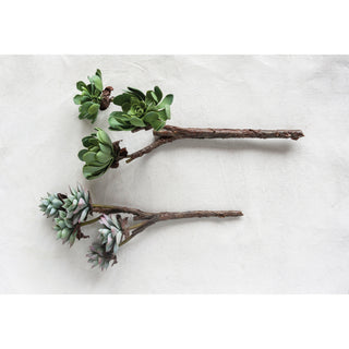 FINAL SALE Faux Succulent Branch