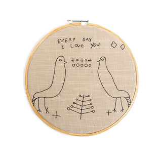 Every Day I Love You Embroidery Hoop