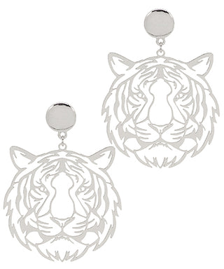 Munoz Lasercut Earrings - Silver