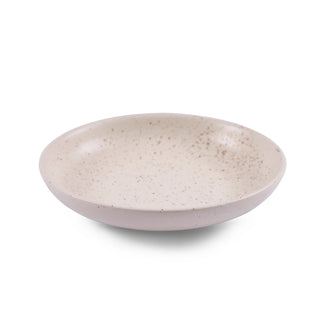 Ceramic Speckle Shallow Serving Bowl