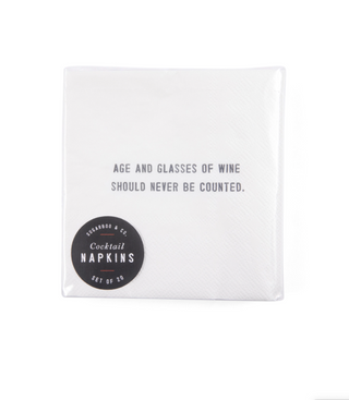 Quote Cocktail Napkins (choose from 18 quotes)