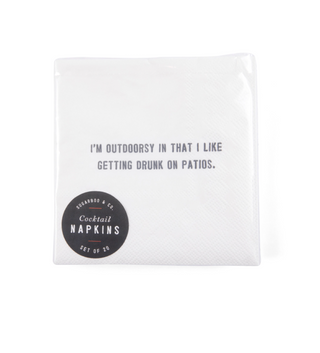 Quote Cocktail Napkins (choose from 18 quotes)