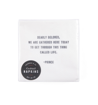 Quote Cocktail Napkins (choose from 18 quotes)