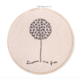 Dreams Are Free Embroidery Hoop