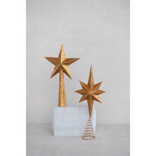 Handmade Paper Mache Star Tree Topper