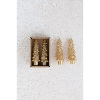 Tree Shaped Taper Candle Single (more colors)