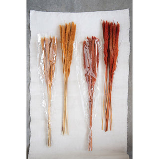 25" Saffron Orange Pampas Bundle