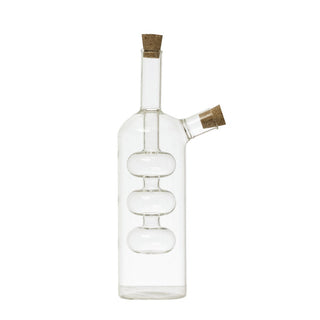 FINAL SALE Hand-Blown Glass Oil & Vinegar Cruet